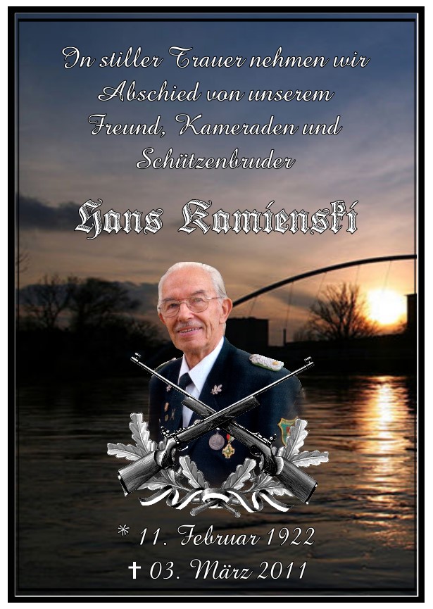 Abschied Hans Kamienski